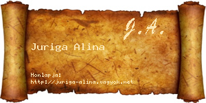 Juriga Alina névjegykártya